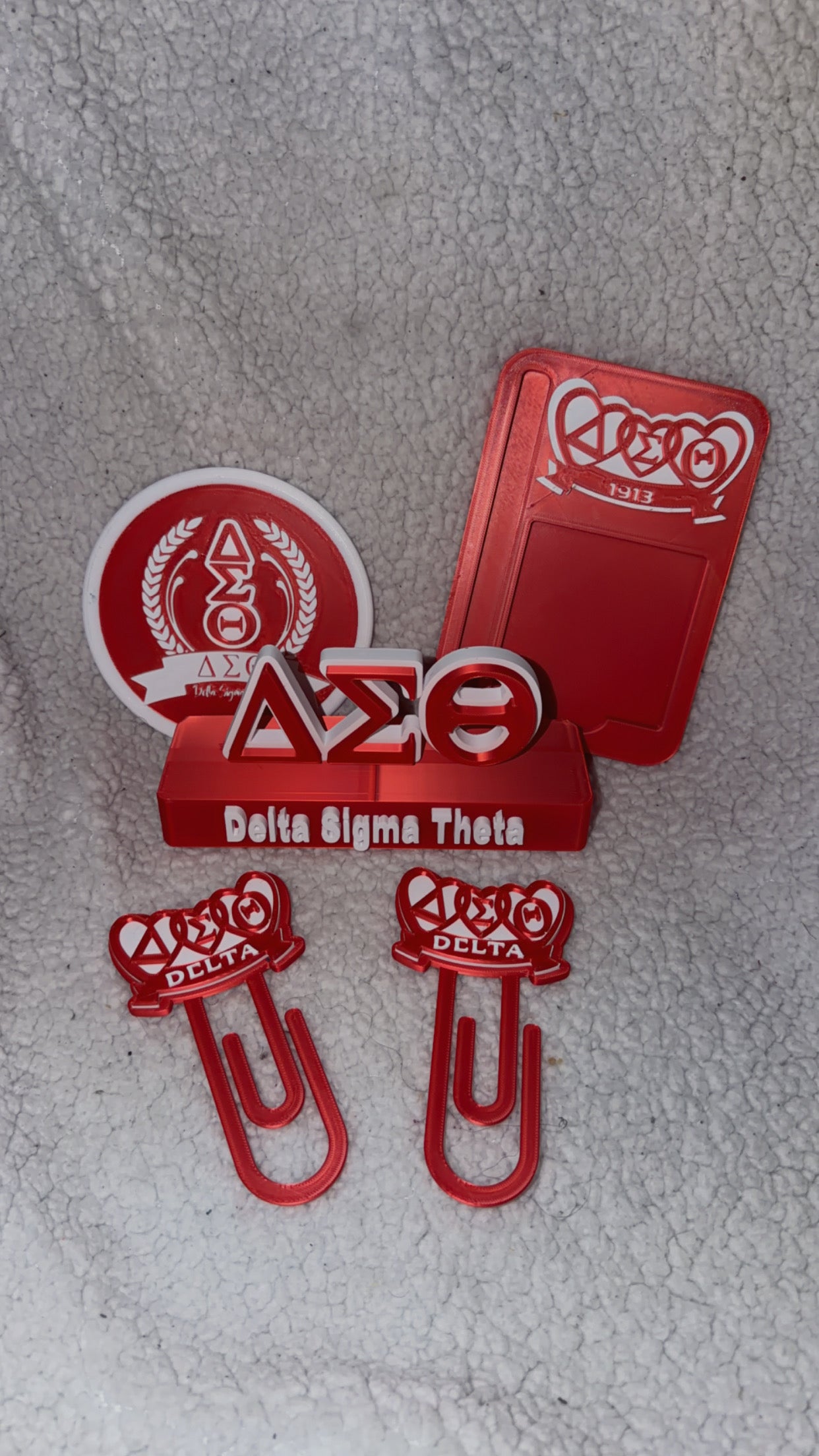3D Inspired Sorority Desk Bundle Set