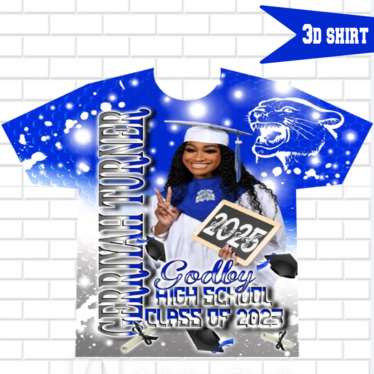 3D Graduation Shirt (Front Only)