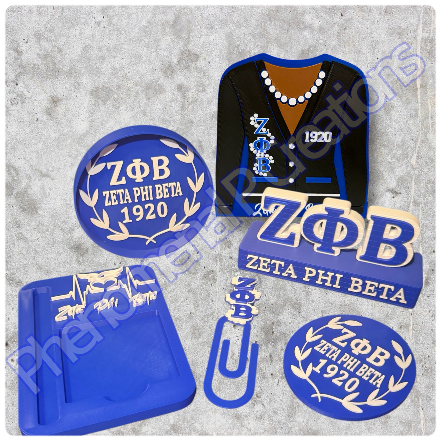 3D Inspired Sorority Desk Bundle Set