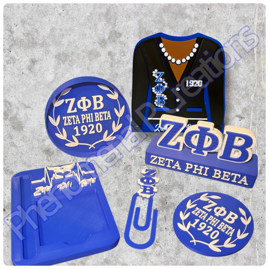 3D Inspired Sorority Desk Bundle Set