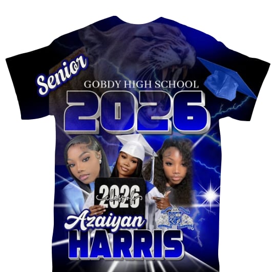 3D Graduation Shirt (Front Only)